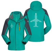 Thumbnail for Airplane Shape Aviation Alphabet Designed Thick Skiing Jackets