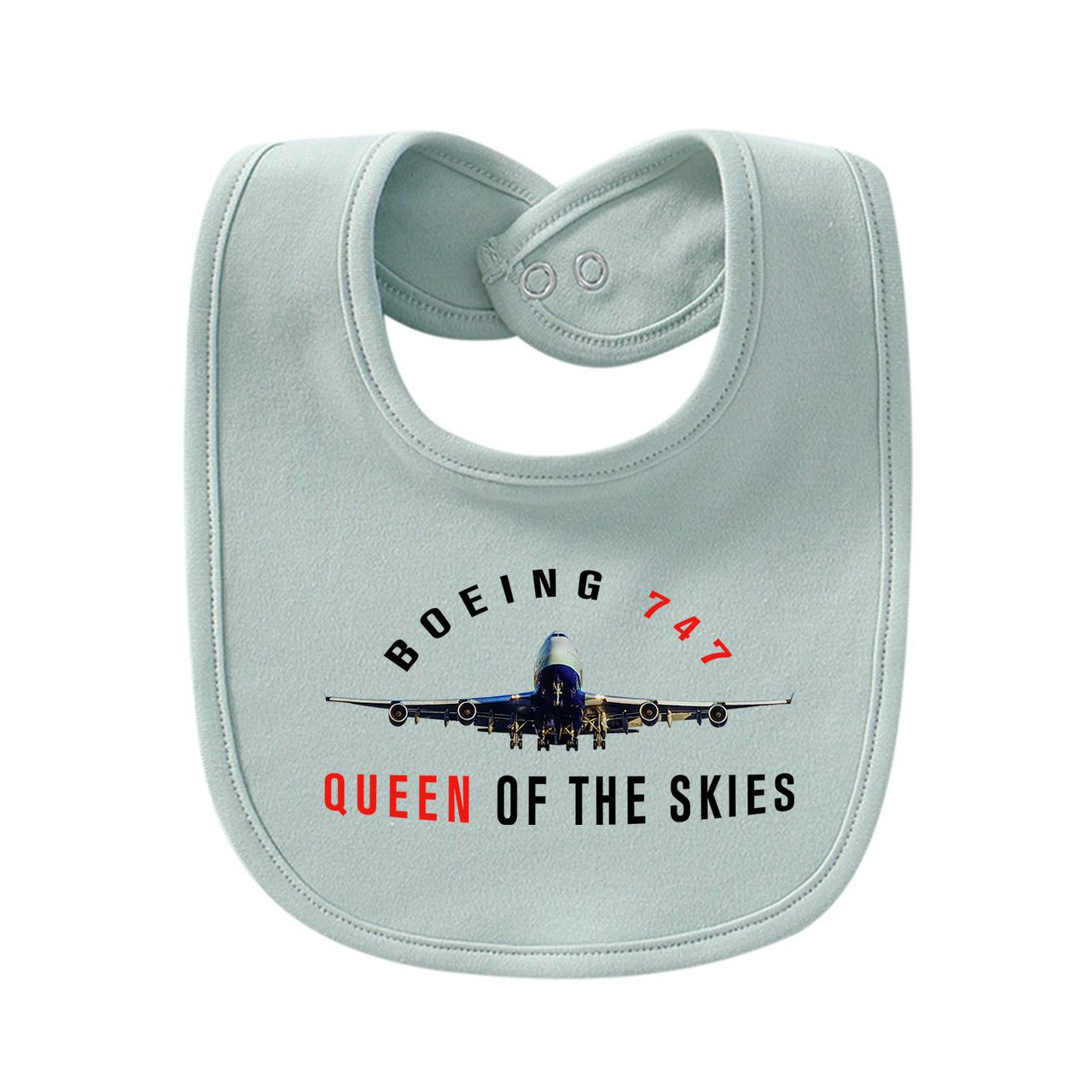 Boeing 747 Queen of the Skies Designed Baby Saliva & Feeding Towels