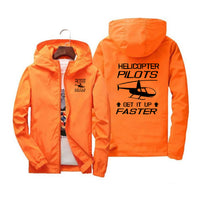 Thumbnail for Helicopter Pilots Get It Up Faster Designed Windbreaker Jackets