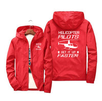 Thumbnail for Helicopter Pilots Get It Up Faster Designed Windbreaker Jackets