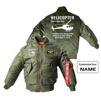 Thumbnail for Helicopter [Noun] Designed Children Bomber Jackets