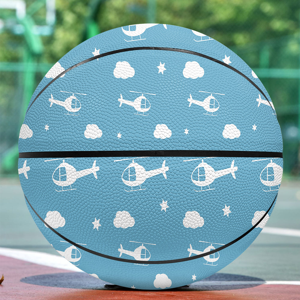 Helicopters & Clouds Designed Basketball