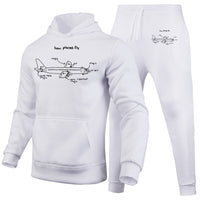 Thumbnail for How Planes Fly Designed Hoodies & Sweatpants Set