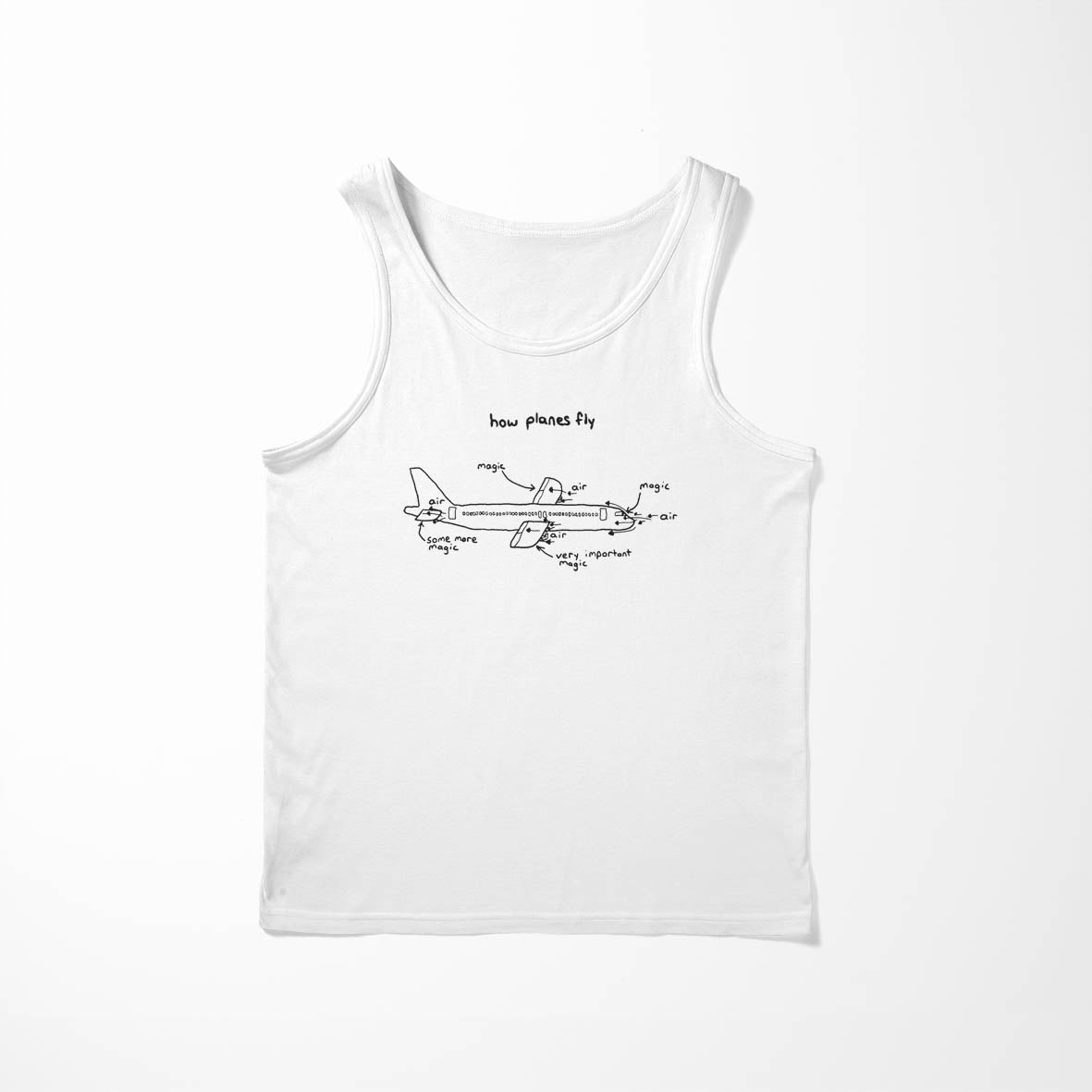 How Planes Fly Designed Tank Tops