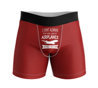 Thumbnail for I Don't Always Stop and Look at Airplanes Designed Men Boxers