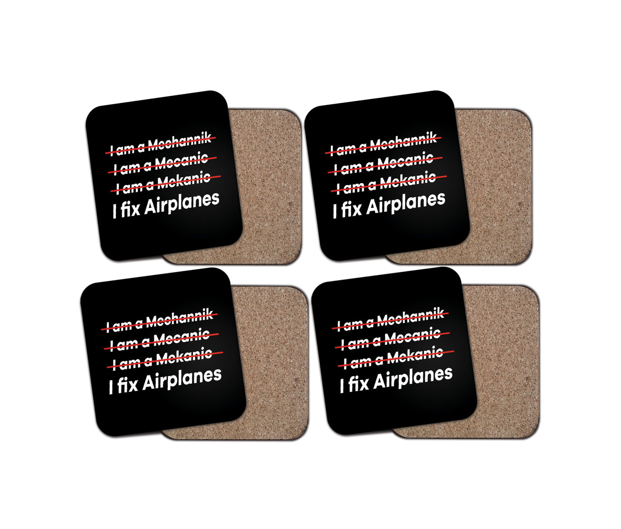 I Fix Airplanes Designed Coasters