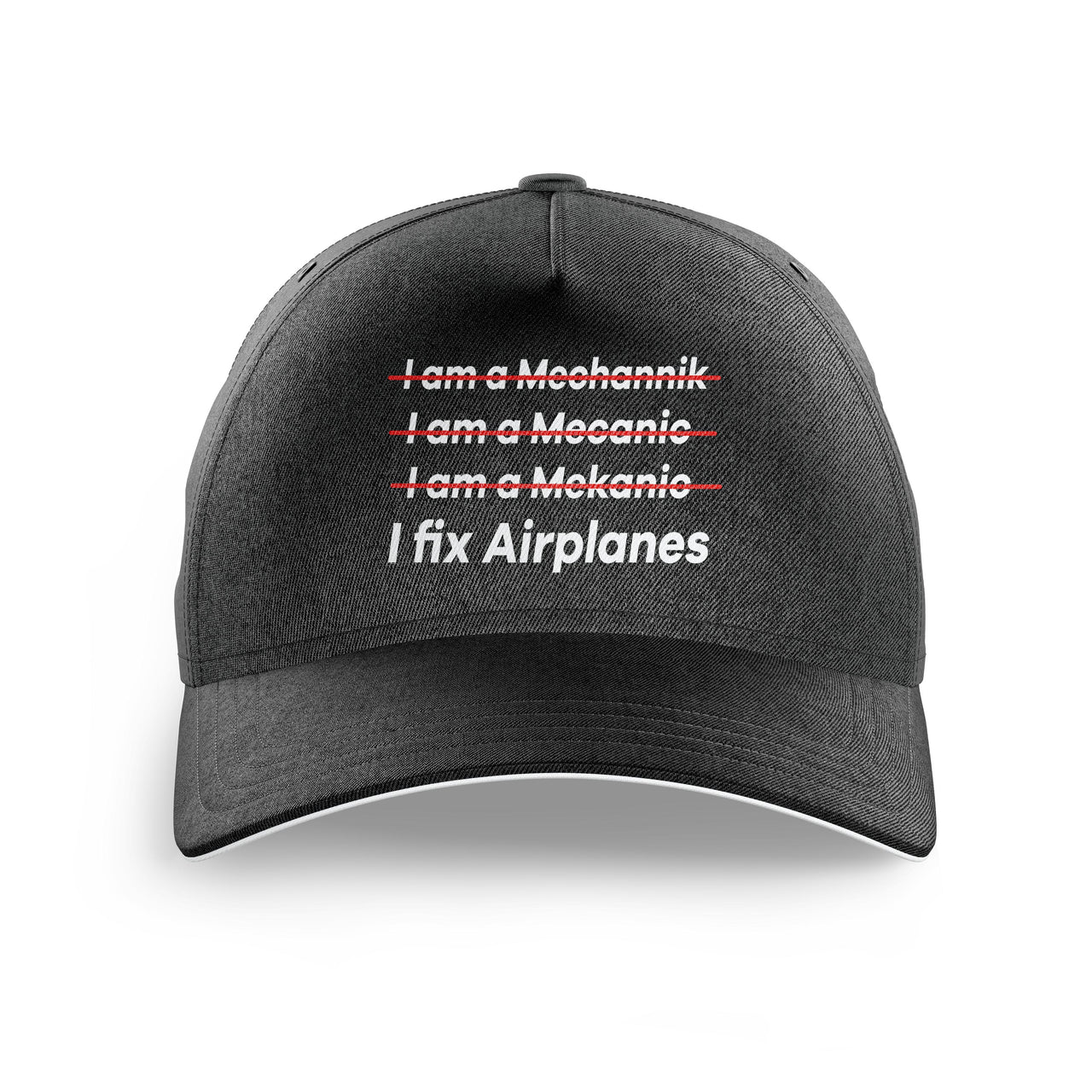 I Fix Airplanes Printed Hats