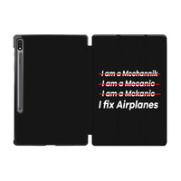 Thumbnail for I Fix Airplanes Designed Samsung Tablet Cases