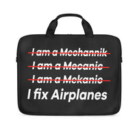 Thumbnail for I Fix Airplanes Designed Laptop & Tablet Bags