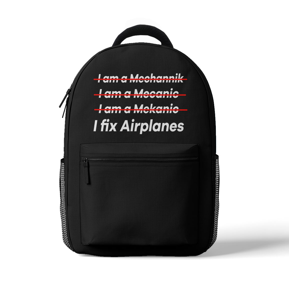 I Fix Airplanes Designed 3D Backpacks