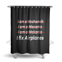 Thumbnail for I Fix Airplanes Designed Shower Curtains