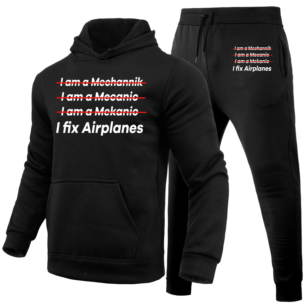 I Fix Airplanes Designed Hoodies & Sweatpants Set