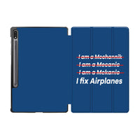 Thumbnail for I Fix Airplanes Designed Samsung Tablet Cases