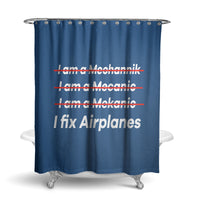 Thumbnail for I Fix Airplanes Designed Shower Curtains