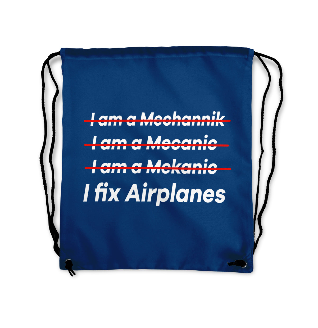 I Fix Airplanes Designed Drawstring Bags