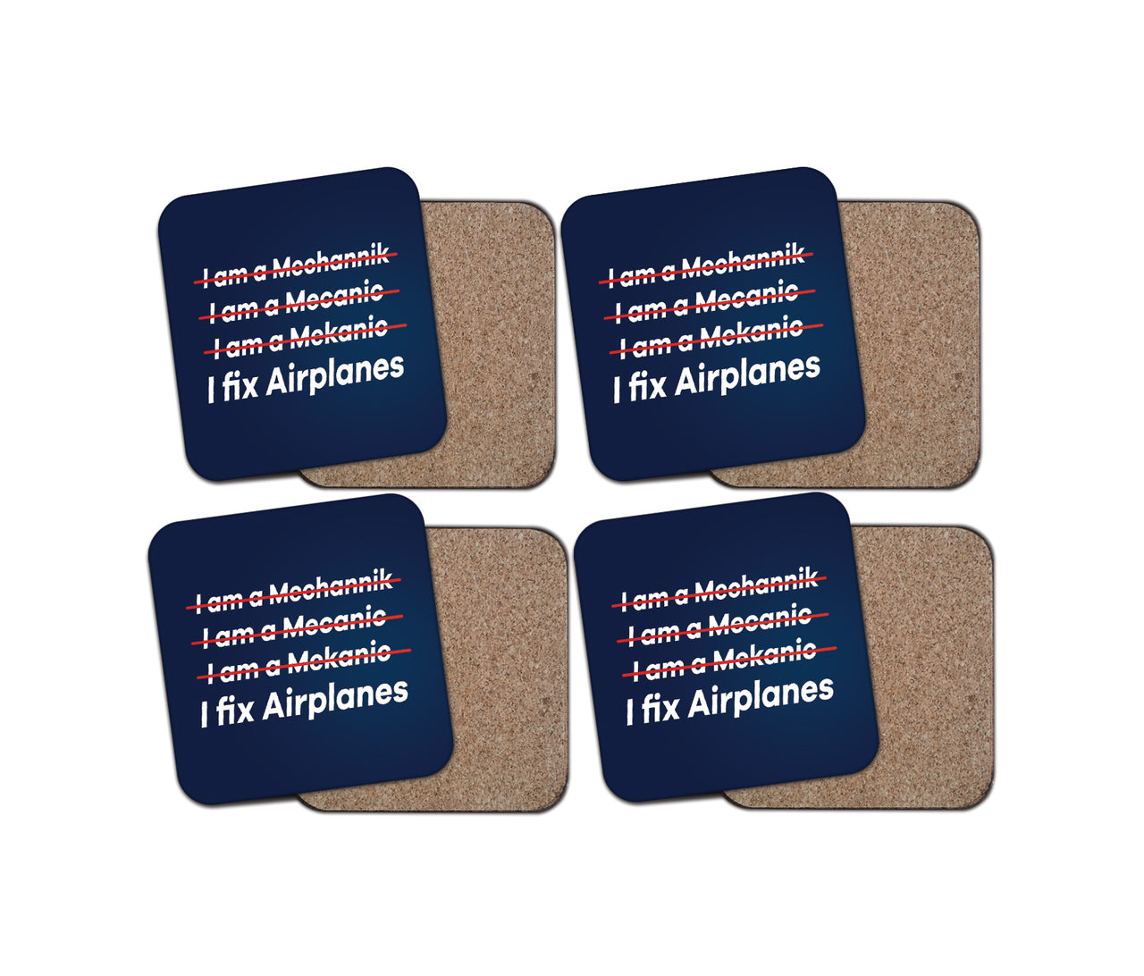 I Fix Airplanes Designed Coasters