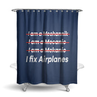 Thumbnail for I Fix Airplanes Designed Shower Curtains