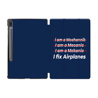 Thumbnail for I Fix Airplanes Designed Samsung Tablet Cases