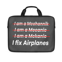 Thumbnail for I Fix Airplanes Designed Laptop & Tablet Bags