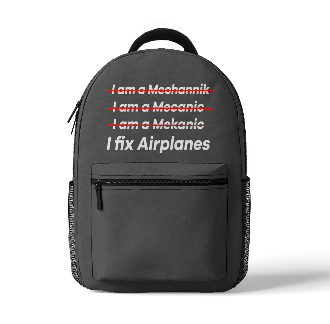 I Fix Airplanes Designed 3D Backpacks