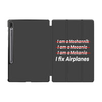 Thumbnail for I Fix Airplanes Designed Samsung Tablet Cases