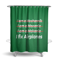 Thumbnail for I Fix Airplanes Designed Shower Curtains