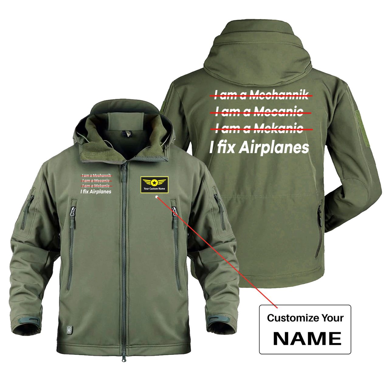 I Fix Airplanes Designed Military Jackets (Customizable)