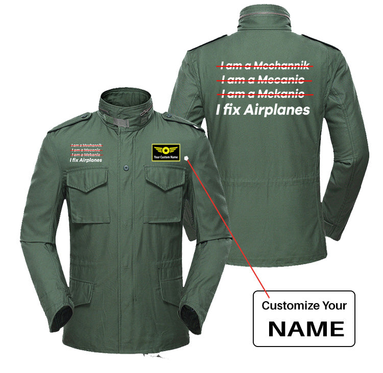 I Fix Airplanes Designed Military Coats