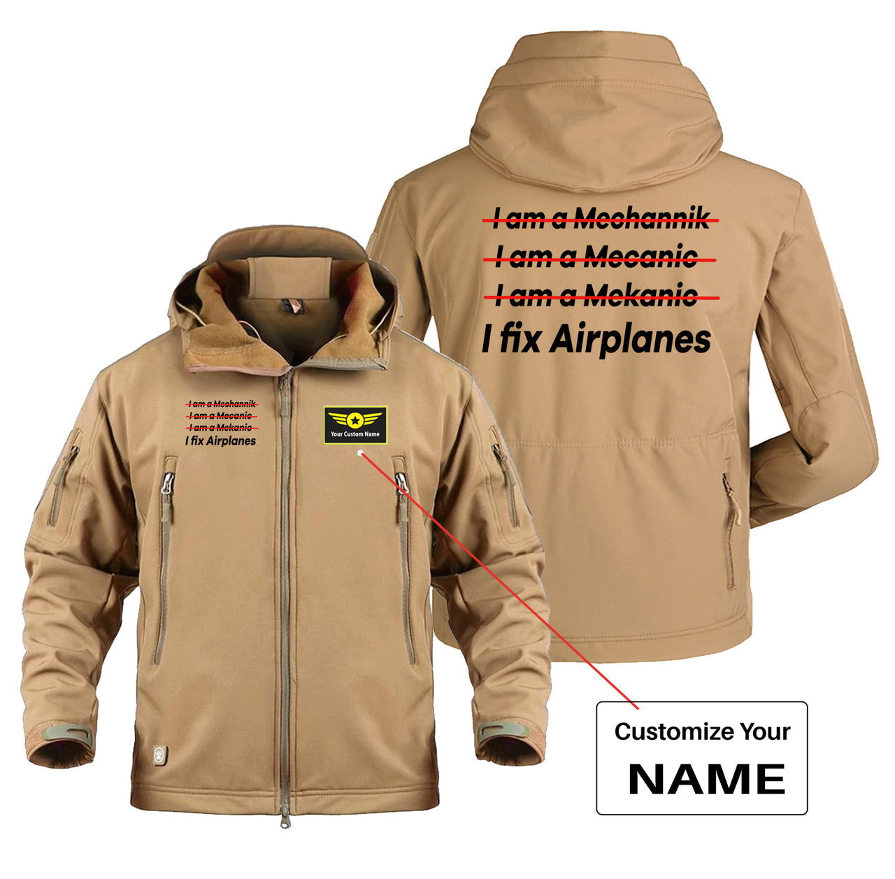 I Fix Airplanes Designed Military Jackets (Customizable)