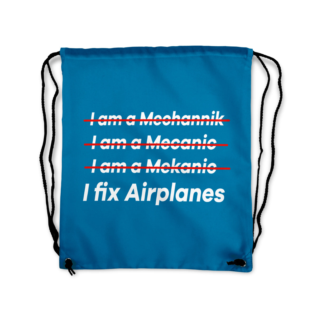 I Fix Airplanes Designed Drawstring Bags