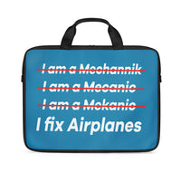 Thumbnail for I Fix Airplanes Designed Laptop & Tablet Bags