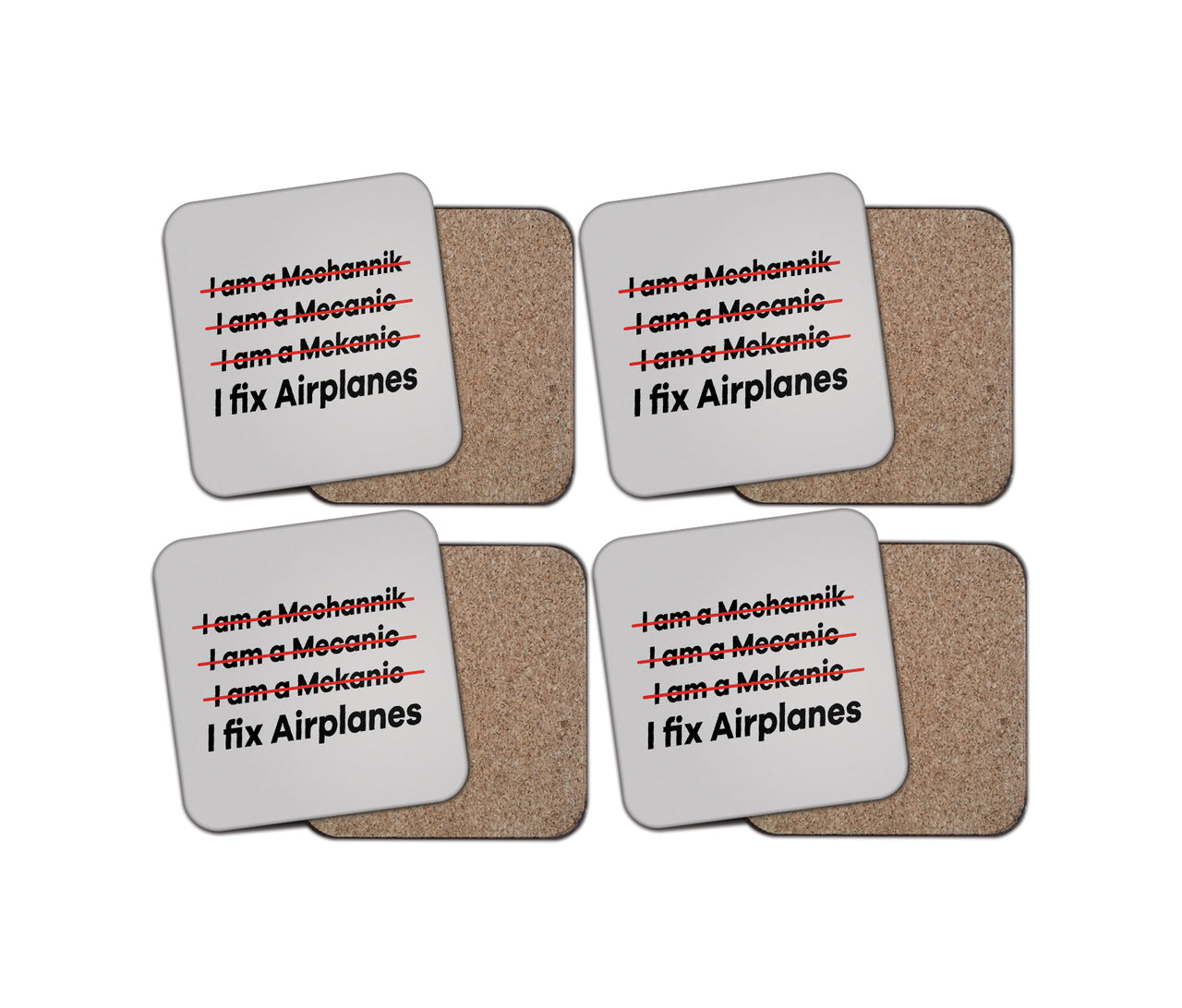 I Fix Airplanes Designed Coasters