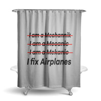 Thumbnail for I Fix Airplanes Designed Shower Curtains