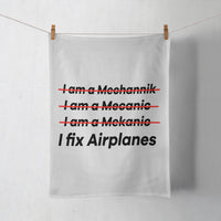 Thumbnail for I Fix Airplanes Designed Towels