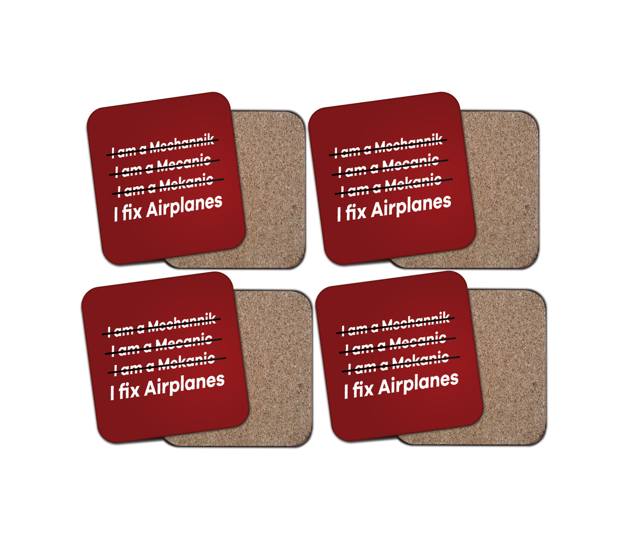 I Fix Airplanes Designed Coasters