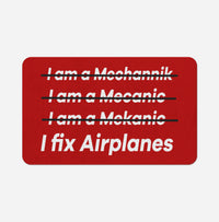 Thumbnail for I Fix Airplanes Designed Bath Mats