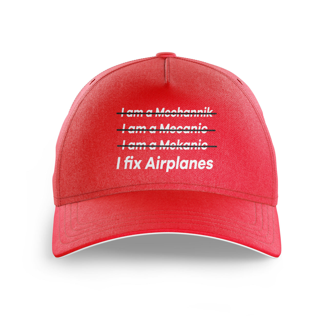 I Fix Airplanes Printed Hats