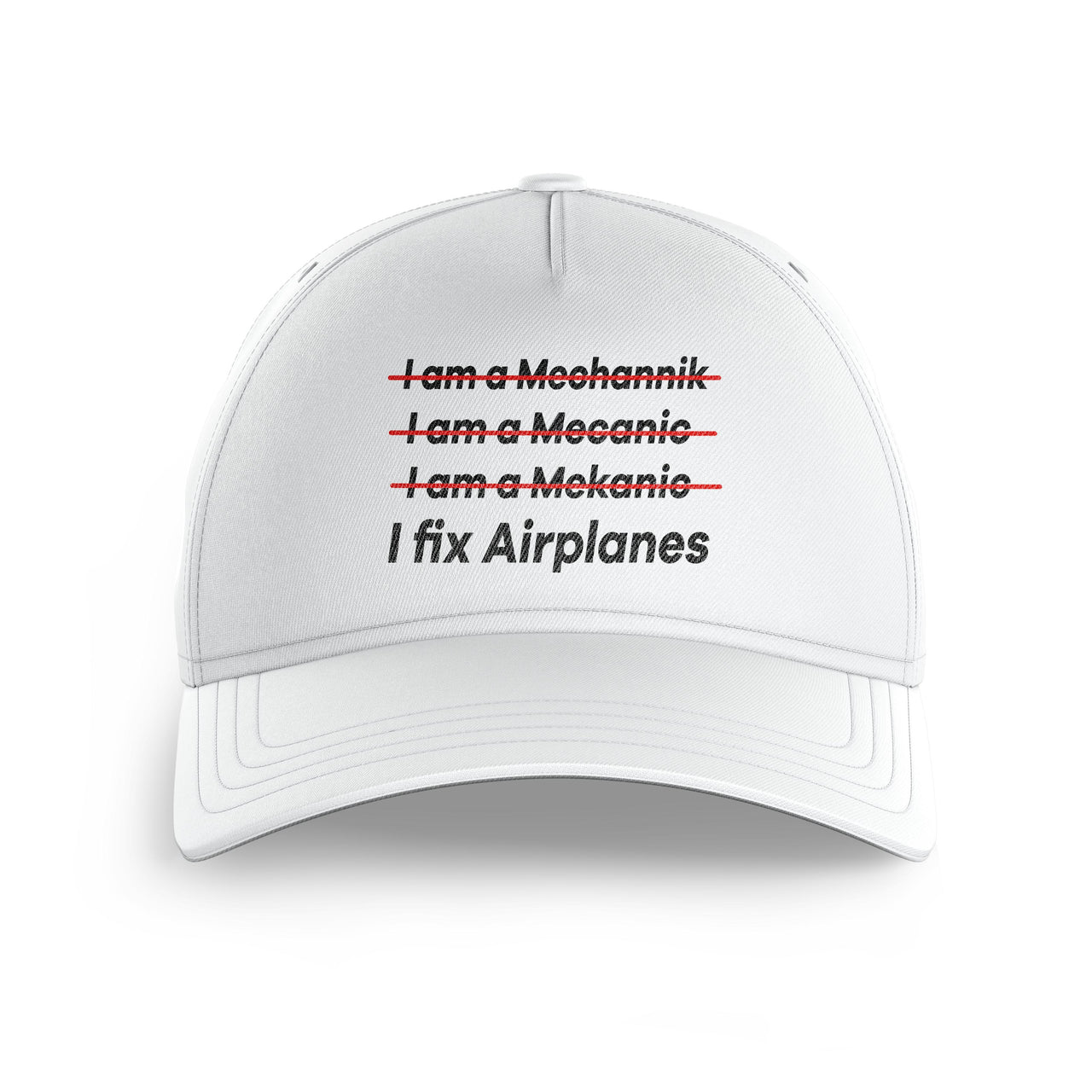 I Fix Airplanes Printed Hats