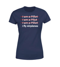 Thumbnail for I Fly Airplanes Designed Women T-Shirts