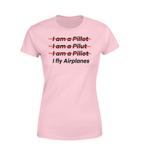 Thumbnail for I Fly Airplanes Designed Women T-Shirts