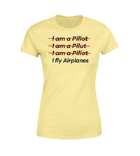 Thumbnail for I Fly Airplanes Designed Women T-Shirts