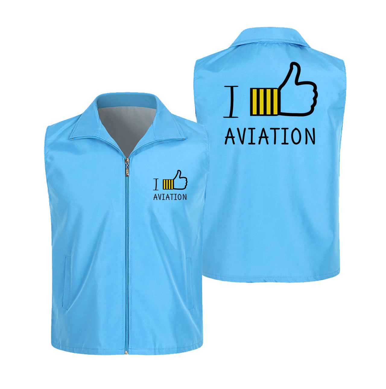 I Like Aviation Designed Thin Style Vests