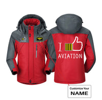 Thumbnail for I Like Aviation Designed Thick Winter Jackets