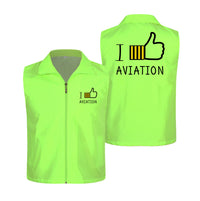 Thumbnail for I Like Aviation Designed Thin Style Vests