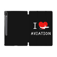 Thumbnail for I Love Aviation Designed Samsung Tablet Cases