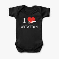 Thumbnail for I Love Aviation Designed Baby Bodysuits