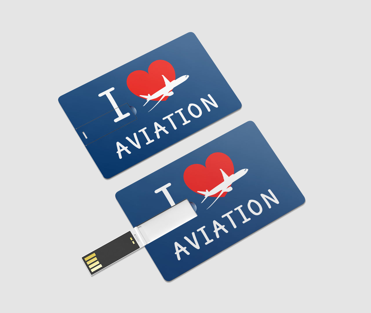 I Love Aviation Designed USB Cards