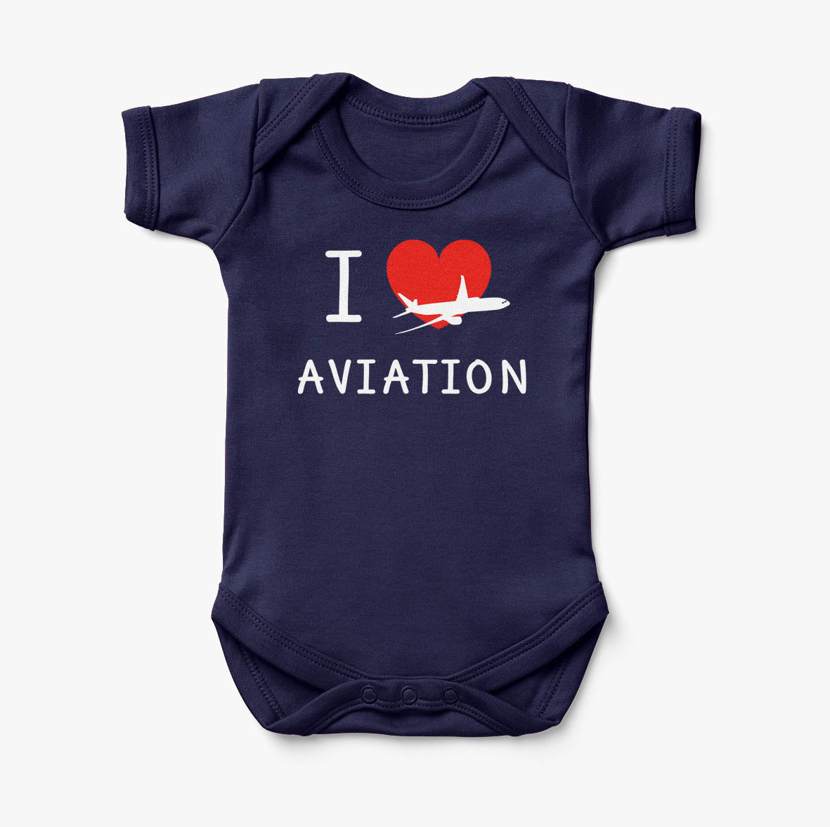 I Love Aviation Designed Baby Bodysuits