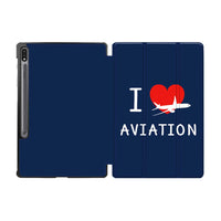 Thumbnail for I Love Aviation Designed Samsung Tablet Cases