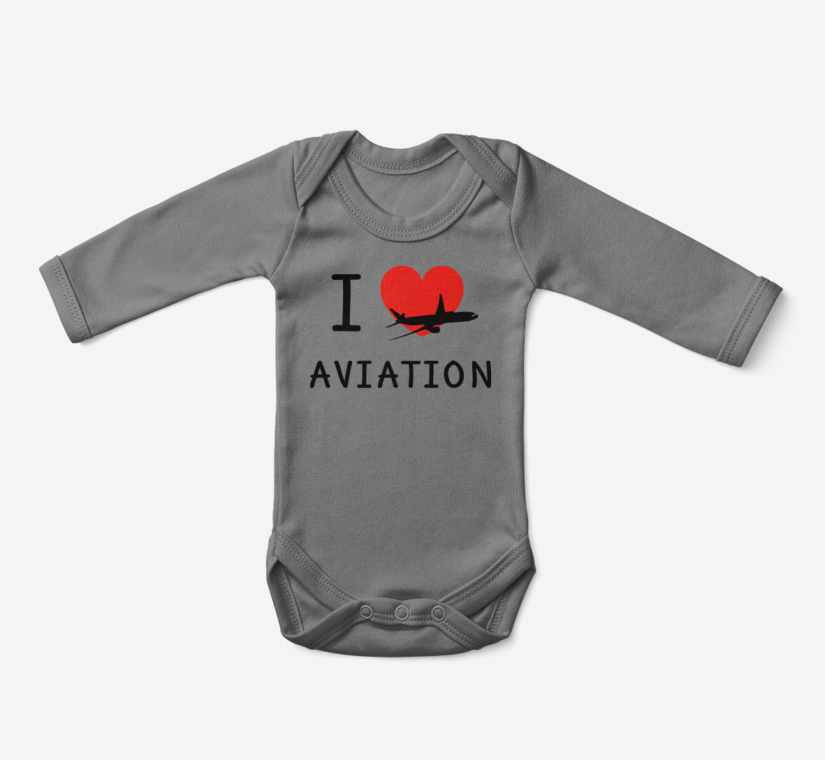 I Love Aviation Designed Baby Bodysuits